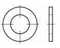 100 Stück Scheiben für Stahlkonstruktionen DIN 7989, feuerverzinkt - Pk C - 22 x 37 x 8 mm (M20)